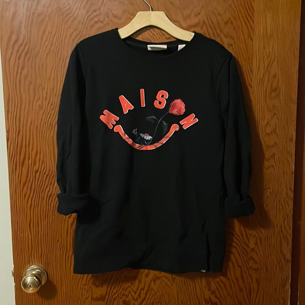 Maison scotch embroidered sweat shirt